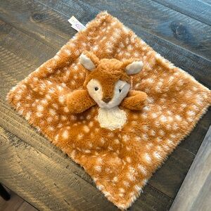 Mary Meyer Baby Lovey Spotted Deer Fawn Plush Toy Security Blanket Satin Bottom